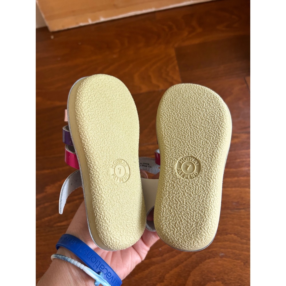 Sun-San Salt Water Sandals Sea Wee White NEW Leather Size 7 Toddler - Picture 5 of 6